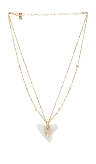 Ettika Deep Ocean Shark Necklace In Gold