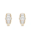 ETTIKA DIAMOND SHINE CUBIC ZIRCONIA MINI HOOP EARRINGS