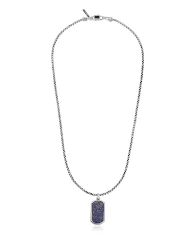 Ettika Dog Tag Necklace In Silver