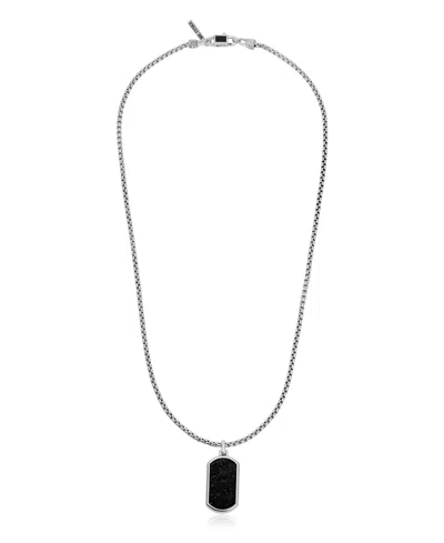 Ettika Dog Tag Necklace In Silver 2