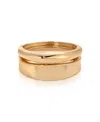 Ettika Double Golden Bangle Bracelet Set
