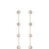 Ettika Dripping Pearl Delicate Drop Earrings In Brown