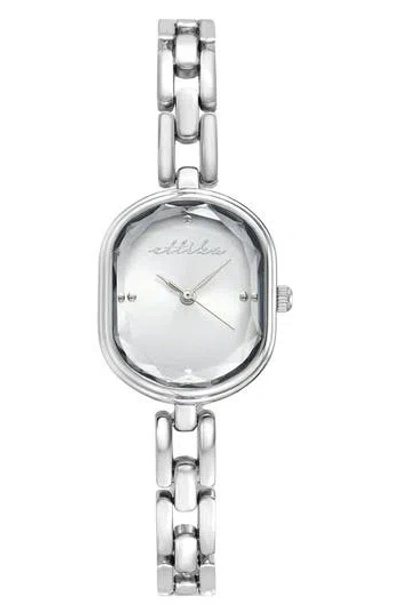 Ettika Elegant Link Bracelet Watch In Silver