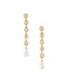 Ettika Elegantly Modern Crystal Earrings In 18k Gold Plating In Gold