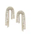 Ettika Embellished Arch Statement Earrings In 18k Gold Plate In Gold