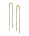 Ettika Embellished Asymmetric Arch Drop Earrings In 18k Gold Plate In Gold