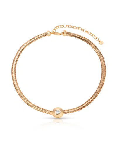 Ettika Emerald City 18k Gold Plate Necklace In White