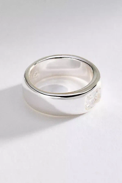 Ettika Emerald Cut Treasure Ring In Silver