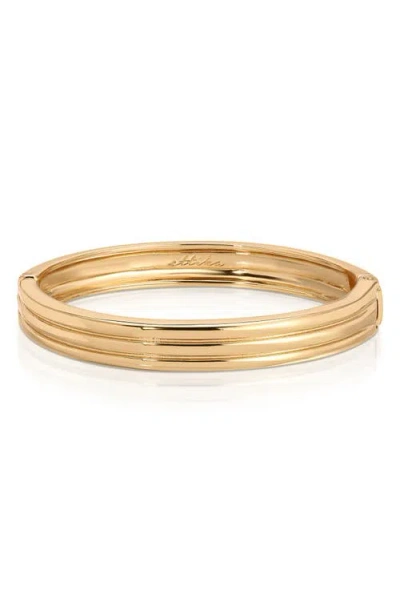 Ettika Etched Hinged Bangle