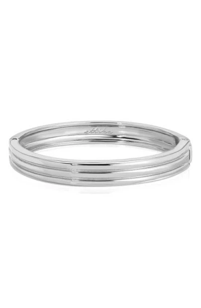Ettika Etched Hinged Bangle