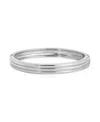 Ettika Multirow Stacking Bangle Bracelet In Silver