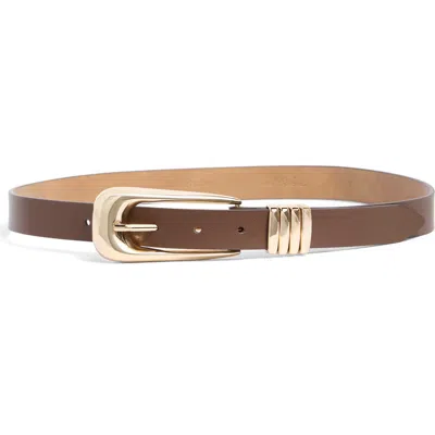 Ettika Everyday Belt In Coffee And Gold