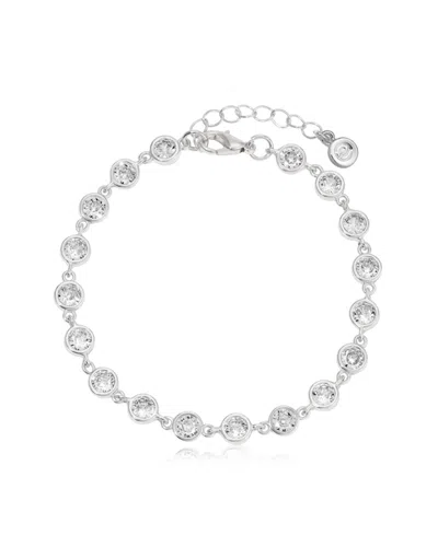 Ettika Everyday Crystal Silver-plated Link Bracelet