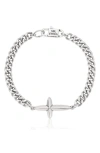 Ettika Faithful Emblem Bracelet In Silver