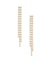 Ettika Fan Out Crystal 18k Gold Plated Dangle Earrings In Gold
