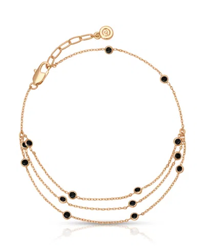 Ettika Fine Details 18k Gold Plated Crystal Anklet