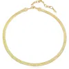 Ettika Flat Snake Chain In Gold