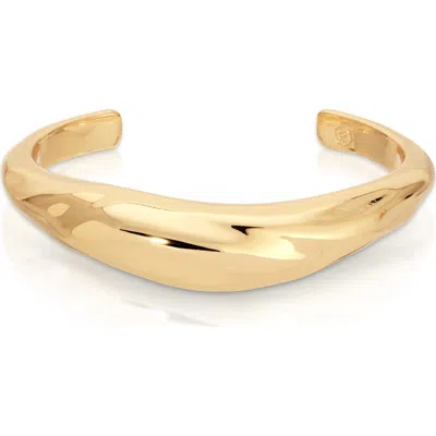 Ettika Fluid Elegance Cuff Bracelet In Gold