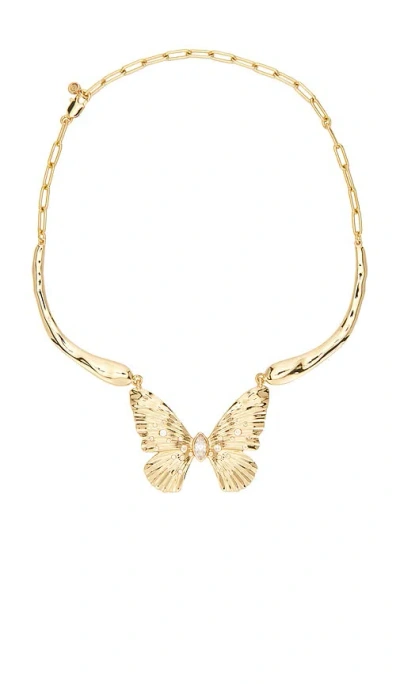 Ettika Fluttering Glow Collar Necklace In Gold