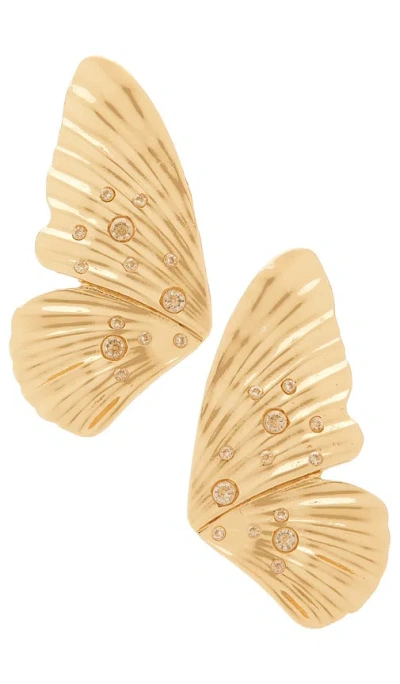 Ettika Fluttering Glow Earrings In Gold