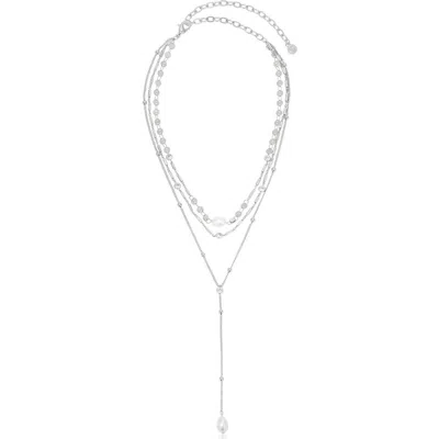 Ettika Forever Falling Y-necklace In Metallic