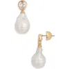 Ettika Freshwater Pearl Pearl Drop Earrings In Gold
