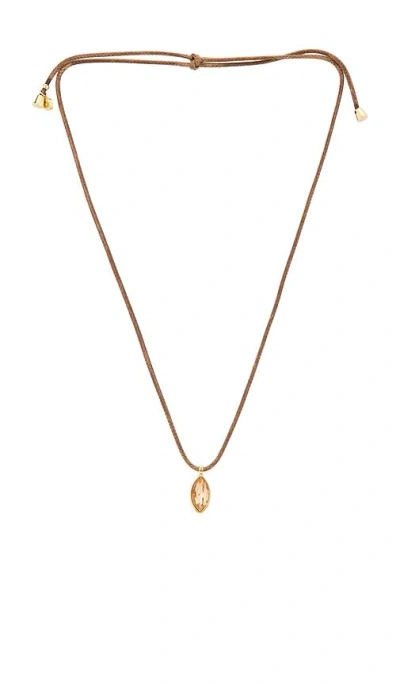 Ettika Gifting Marquise Necklace In Chocolate