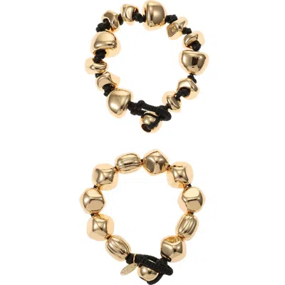 Ettika Gilded Glow Set Of 2 Cord Bracelets In Gold