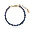 Ettika Giselle Sparkle Crystal 18k Gold Plated Bracelet In Blue