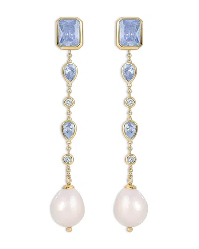 ETTIKA GLEAMING GEM LINEAR EARRINGS