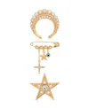 Ettika Gold Plated Celestial Brooch Set In Gold