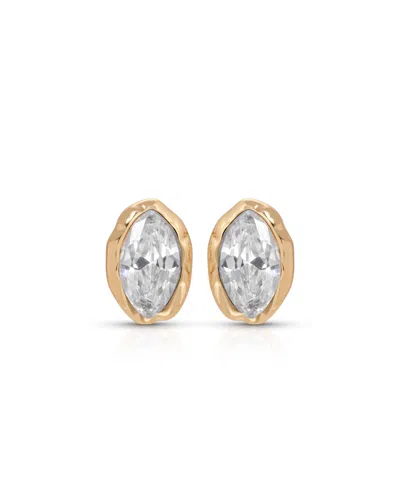 Ettika Gold Plated Crystal Luxe Mini Stud Earrings