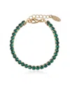 Ettika Gold Plated Giselle Sparkle Crystal Bracelet