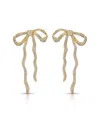 Ettika Pave Bow Statement Earrings In Gold