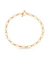 Ettika Golden Flat Rectangle Chain Necklace