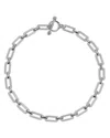 Ettika Golden Flat Rectangle Chain Necklace In Metallic
