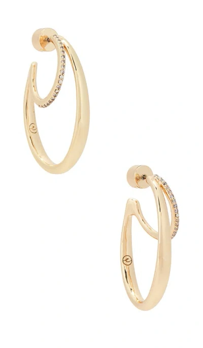 Ettika Golden Rings Hoop Earrings