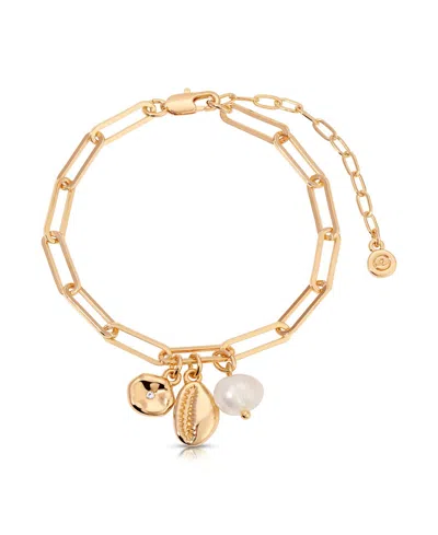 Ettika Golden Shore Charm Bracelet