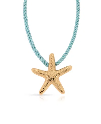 Ettika Gold-tone Starfish Statement Pendant Necklace