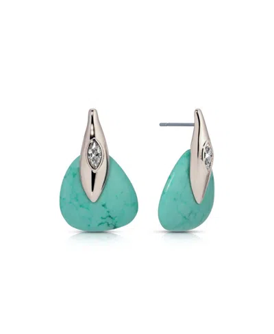 Ettika Gold-tone Turquoise Solstice Drop Earrings In Multi