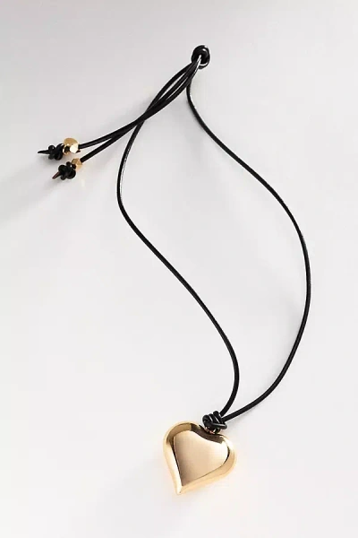 Ettika Heart Pendant Adjustable Cord Necklace In Multi