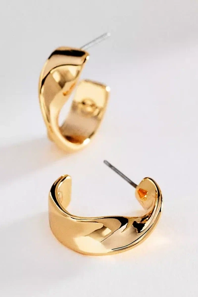 Ettika Heirloom Twist Small Hoop Earrings In Gold