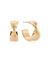 Ettika Heirloom Twist Small Hoops Earrings In Gold