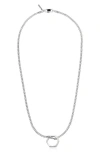 Ettika Hexagon Necklace In Silver