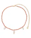 Ettika Ibiza Beaded Choker Necklace, 11.75-17 In Pink
