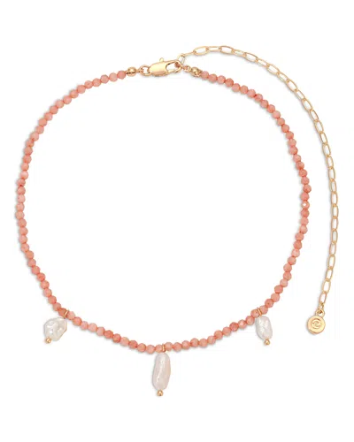 Ettika Ibiza Beaded Choker Necklace, 11.75-17 In Pink