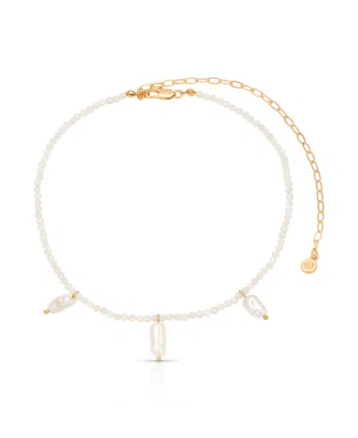 Ettika Ibiza Beaded Choker Necklace In Silver