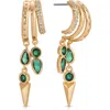 Ettika Icon Behavior Earrings In Gold