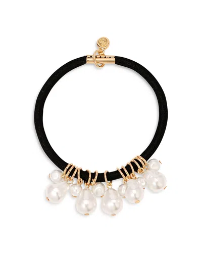 Ettika Imitation Pearl Mermaid Hair Elastic In Gold