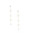 Ettika Imitation Pearls Earrings Dripping In 18k Gold Plating In Gold